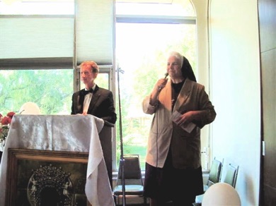 St. Casimir Reunion Breakfast - Tom Wozniak, Sister Nancy Jamroz.jpg